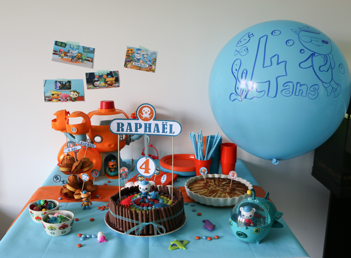 Anniversaire 4 ans - Octonautes - Illustrations - le monde de Nadoo