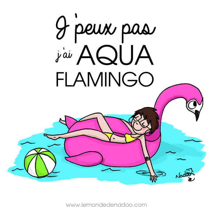 Aqua Flamingo