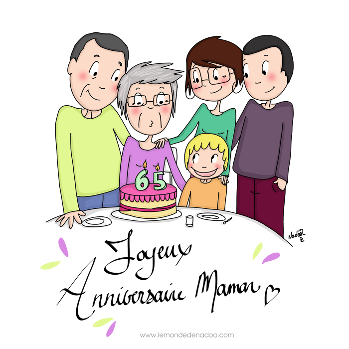 Bel anniversaire Maman